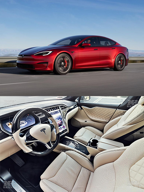 特斯拉Model-S（米色）