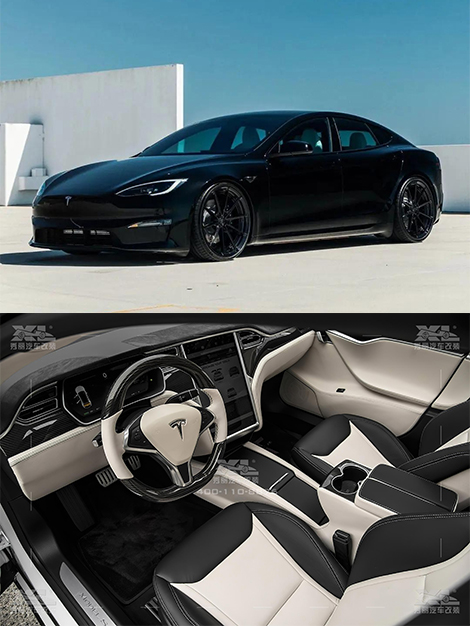 特斯拉Model-S（黑白）